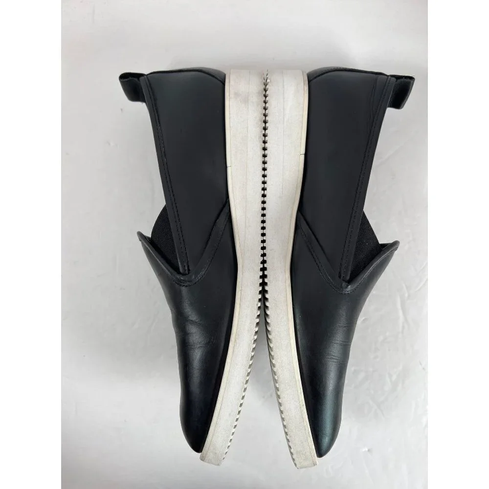 Everlane‎ Size 10.5 The Street Shoe Black Italian Leather Slip-On Shoes Flats